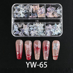 Объемные фигурки в боксе, YW-65 (бантики,мишки,бабочки)