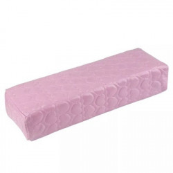 Подушка прямоугольная под руку (сердечки, цвет розовый)