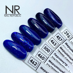NR-396 Гель-лак, Мерцающий глубокий синий (10 мл)