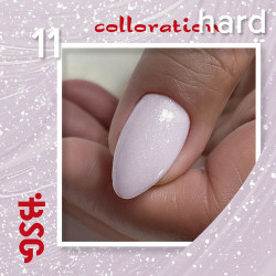 BSG Цветная жесткая база Colloration Hard №11 - Нежный, пепельно-розовый оттенокс шиммером (20 мл) (Артикул: CHard11)
