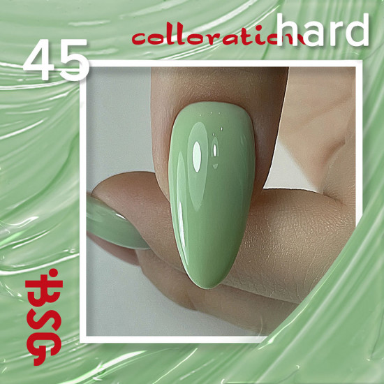 BSG Цветная жесткая база Colloration Hard №45 - Фисташковый йогурт (20 мл) (Артикул: CHard45)