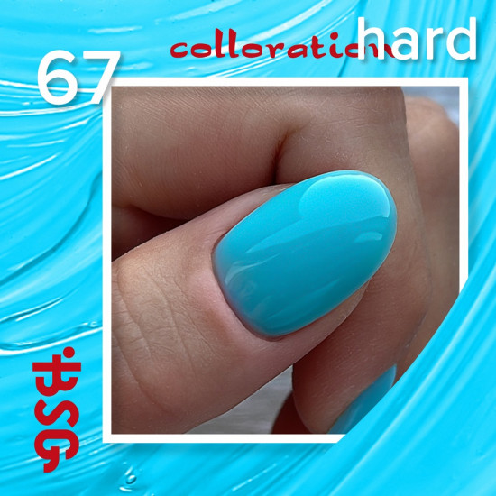 BSG Цветная жесткая база Colloration Hard №67 - Морской неон (20 мл) (Артикул: Chard67)