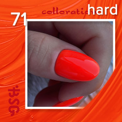 BSG Цветная жесткая база Colloration Hard №71 - Оранжевый неон (20 мл) (Артикул: Chard71)