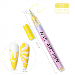 Nail Art Pen 12 (желтый)