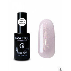 Grattol Rubber Base Glitter 14 (9 мл)