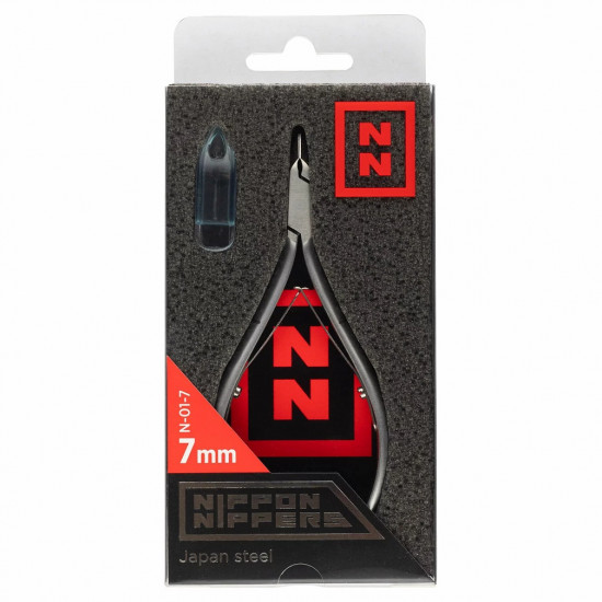 Nippon Nippers, NN_N-01-7 Кусачки для кутикулы. Лезвие 7 мм. Двойная пружина. Матовые