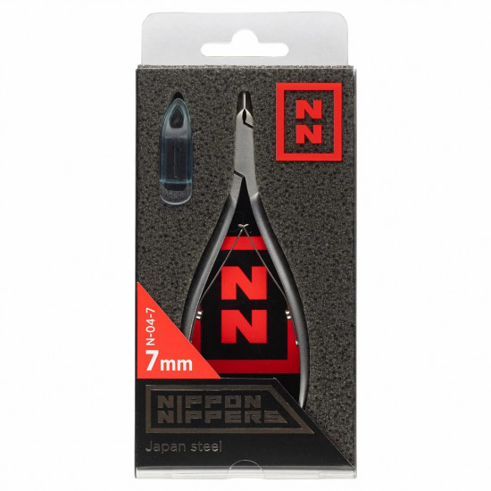 Nippon Nippers, NN_N-04-7 Кусачки для кутикулы. Лезвие 7 мм. Двойная пружина. Матовые