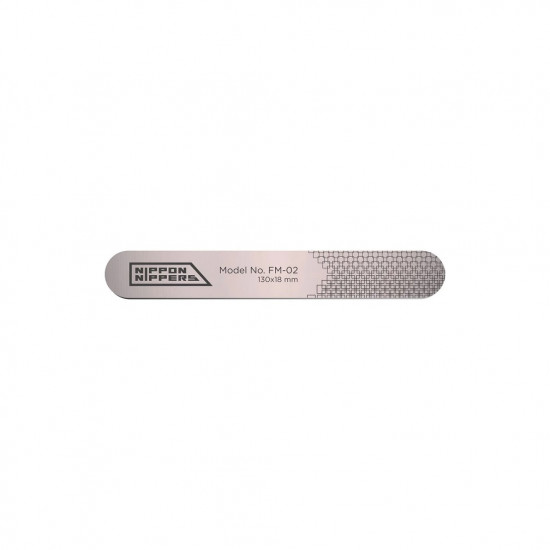 Nippon Nippers. Металлическая основа для одноразовых файлов (пилок для ногтей), 130*18 мм, толщина 1 мм.