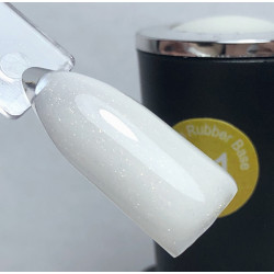Ice Nova База молочная с шиммером 01 Gold (10 мл с кистью)