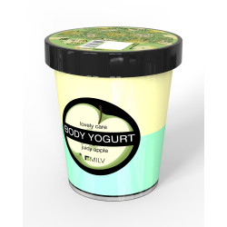 MILV Крем-йогурт двухцветный "Яблоко", 210 г