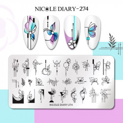 Пластина для стемпинга Nicole Diary-274