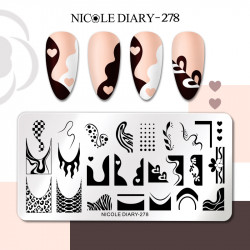 Пластина для стемпинга Nicole Diary-278