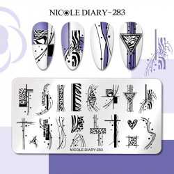 Пластина для стемпинга Nicole Diary-283